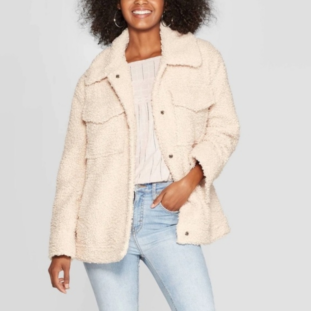 Knox Rose Cream Sherpa Jacket